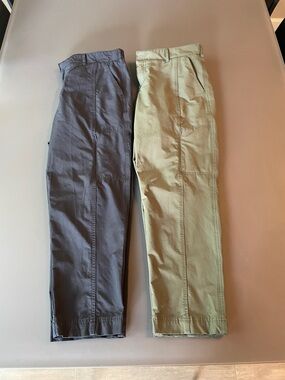 Kirkland Signature Bundle Cropped Ankle Pants in Olive Green and Navy Blue